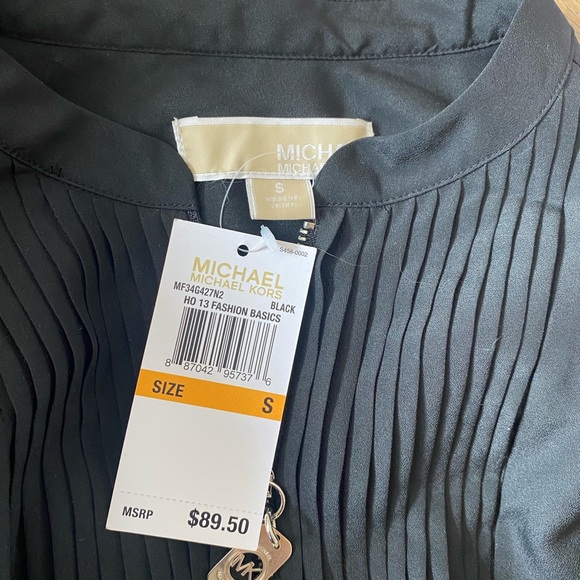 MICHAEL KORS *NWT* black blouse - Picture 6 of 6